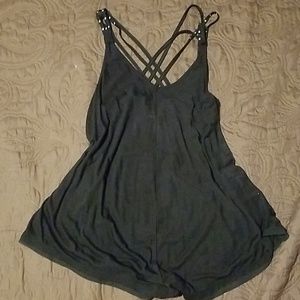 Criss cross tank top